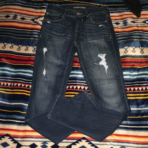 Dark denim express jeans - Picture 1 of 4